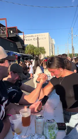 Who is next?! #revelrybrewing #bigworks #arewrestling #strongwomen #charlestonsc 