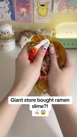 Slime life ramen kit review!!! #asmr #slimes #storeboughtslime #slimekit #slimelife 