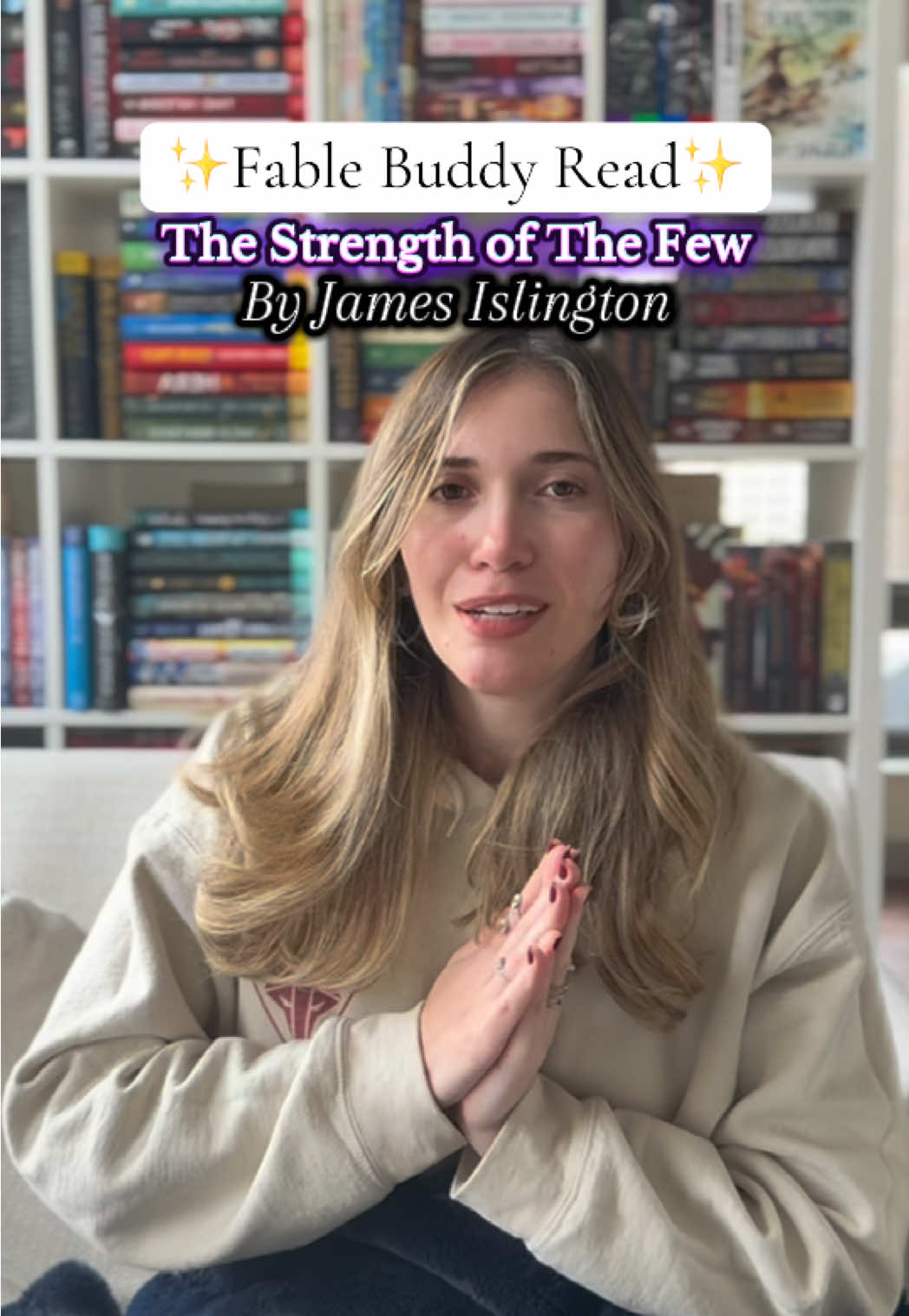 My most anticipated release, the Strength of the Few, comes out November 11th (right around the corner!!!) and I know a bunch of my besties are planning to start reading it on release day too!! This one is going to be a blast, so if this one is on your November TBR, lets read it together! 🥰 #thewillofthemany #jamesislington #fable #buddyread #newreleasetuesday 