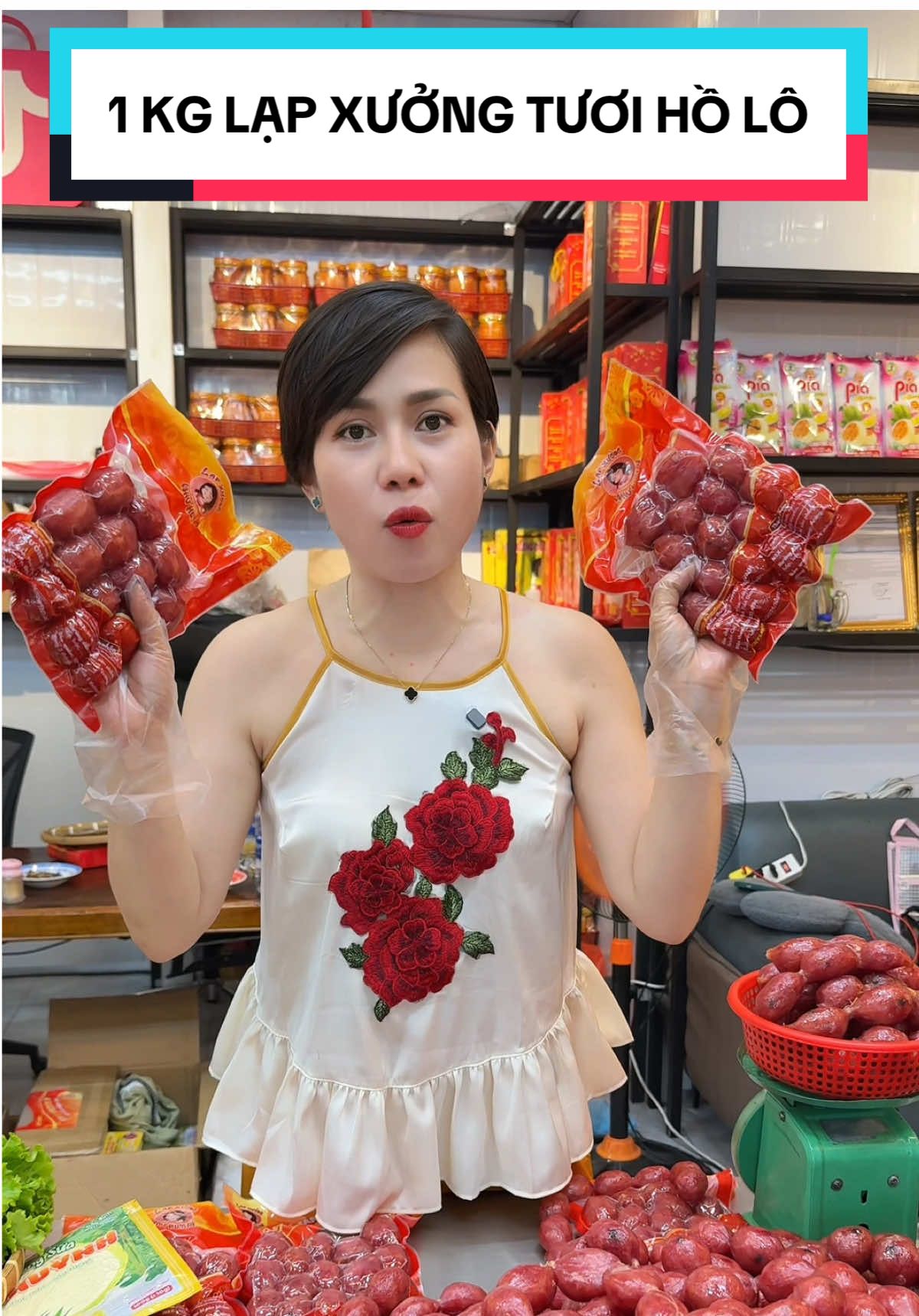 1 KG LẠP XƯỞNG TƯƠI HỒ LÔ Sấy Khô Dẻo 85% Nạc + TẶNG BÁNH PHỒNG SỮA + Đặc Sản Cai Lậy (Tiền Giang), VỊ MẶN NGỌT + Đóng Gói Hút Chân Không #lacxuongnhuquynh #lacxuong#cindythuytichcuc