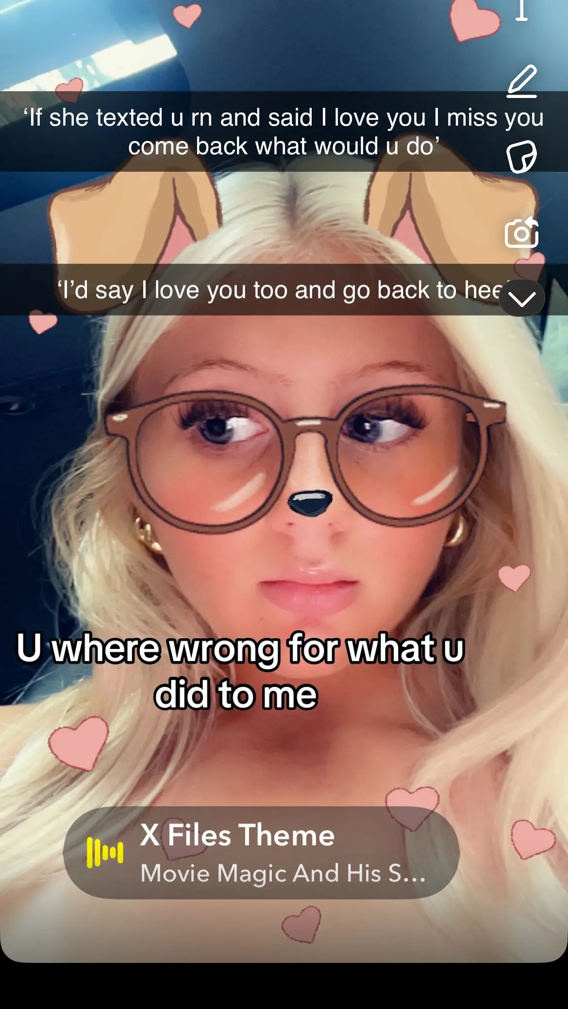 I actually could not care less but I felt this matched the song pretty well Lol