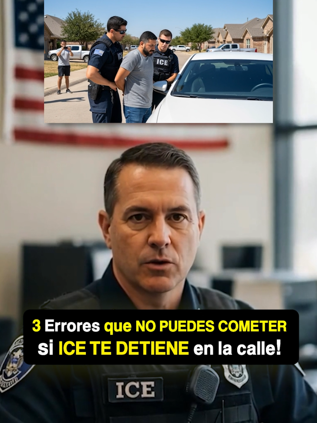 3 Errores que NO puedes cometer si ICE TE DETIENE en la calle 🇺🇸🚨 #usa #estadosunidos🇺🇸 #ice #eeuu #inmigrantesenusa 