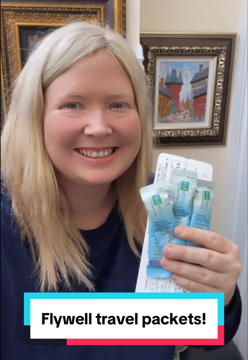 @drink_flywell packets make traveling so much more comfortable! They help reset your rhythm so you feel better in-flight and especially post-flight Check out their 25% off flash sale in the TikTok shop while it lasts! #drinkflywell #travel 