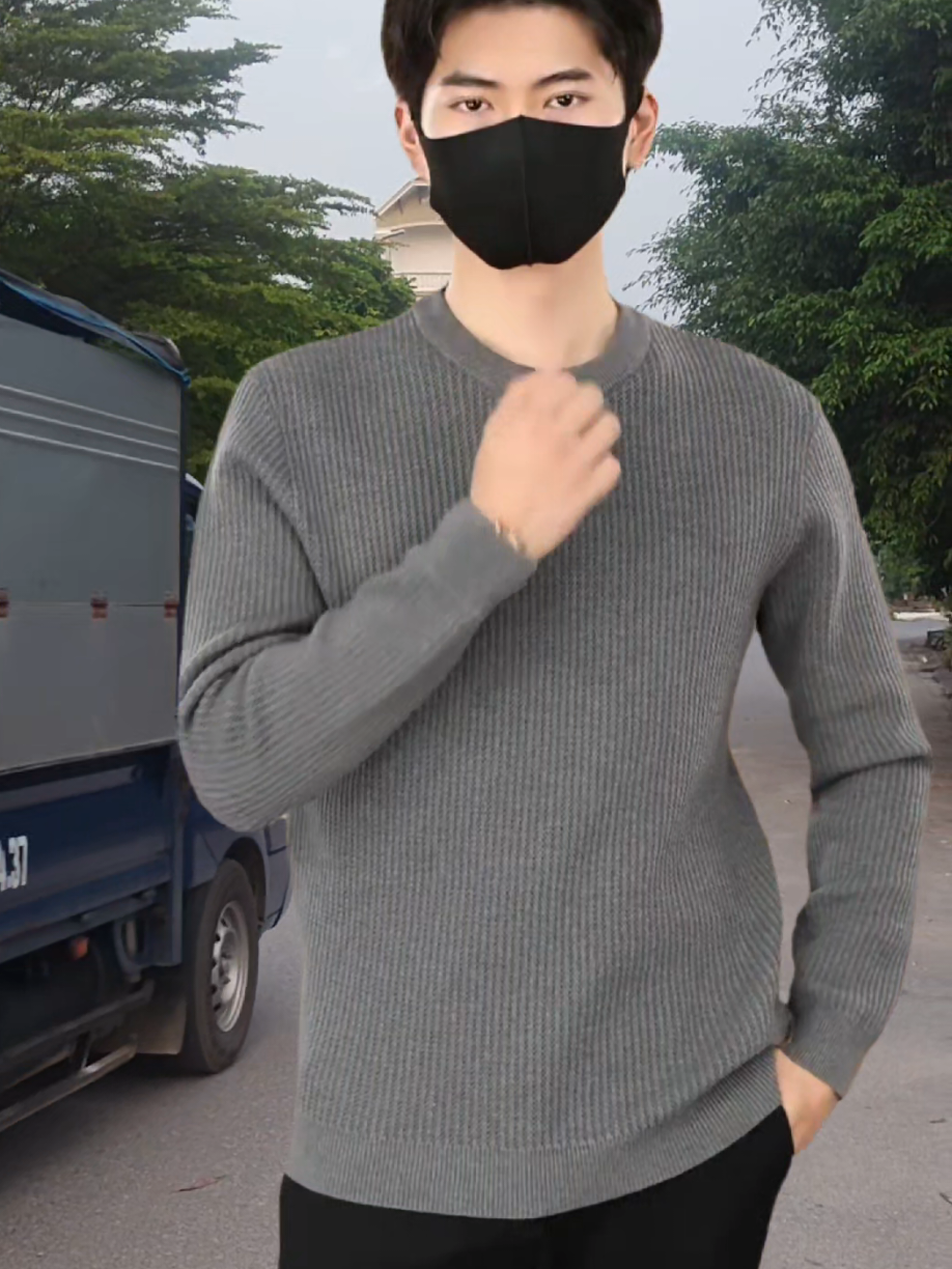 Áo len NAM cổ tròn loại dày cao cấp ạ #thoitrangnam #aothudong #xuhuong #aolennam #xuhuongtiktok 