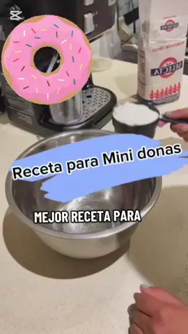 🍩🎅Receta de Mini donas. Aprende más con nuestro libro digital, info en mi perfil #reposteria #postreparavender #minidonas #minidonas🍩 