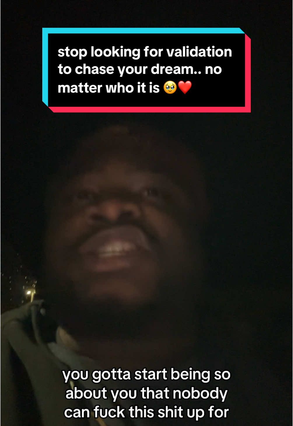 stop looking for validation to chase your dream.. no matter who it is 🥹❤️ #dreams #validation #approval #chaseyourdreams #inspiration #fypシ #foryou 