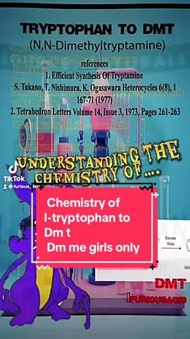 Understanding Chemistry of l-tryptophan to Dm t  Dm me girls only #chemistry #furiousacid2 #furious_acid #dm-t