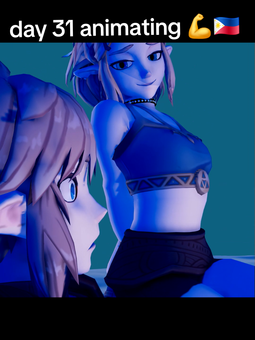 Zelda reze facial animation. Animating took 2 hours. #34 #zelda  #animationmeme 