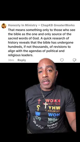 Replying to @Honesty In Ministry  The evidence demonstrates that the Scriptures we have today are reliable and have not been changed or revised contrary to Internet myths!