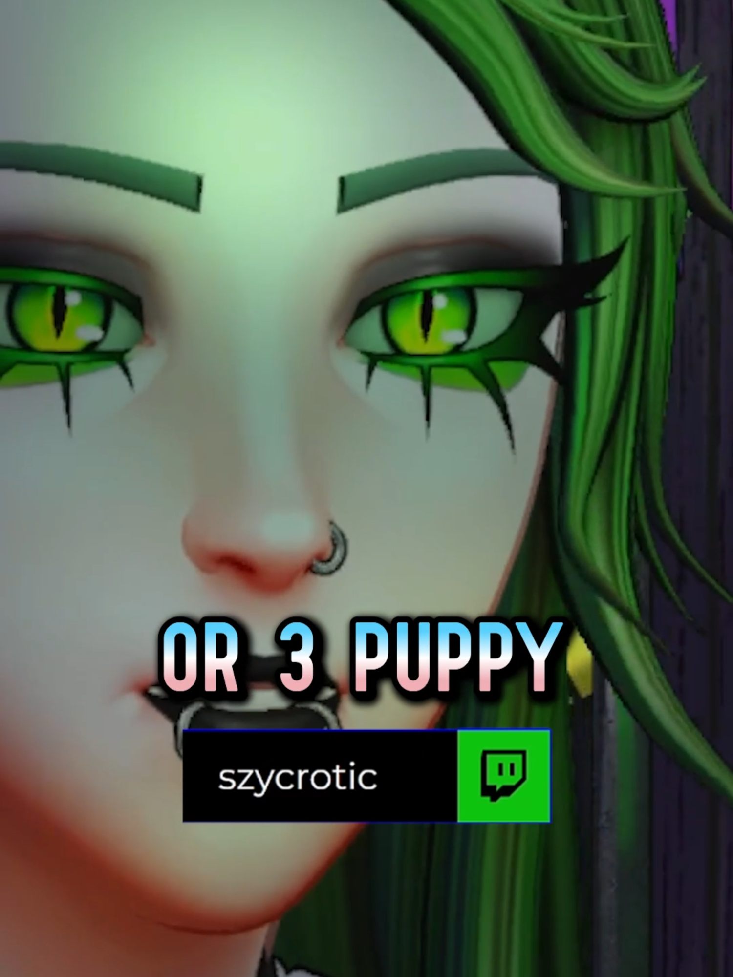 Why is this not happening? #storytelling #transfem #vtuber #twitch #streamer #funny #trans #streamers #goth #greenhair #twitchclips #clicker #puppygirl #puppyboy #comedy