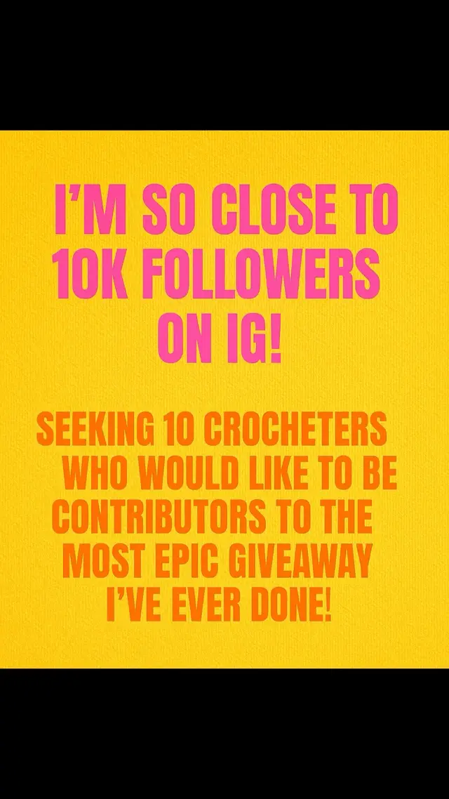 Please go to my IG for more details! Thank you all!! #crochetinthesky 
