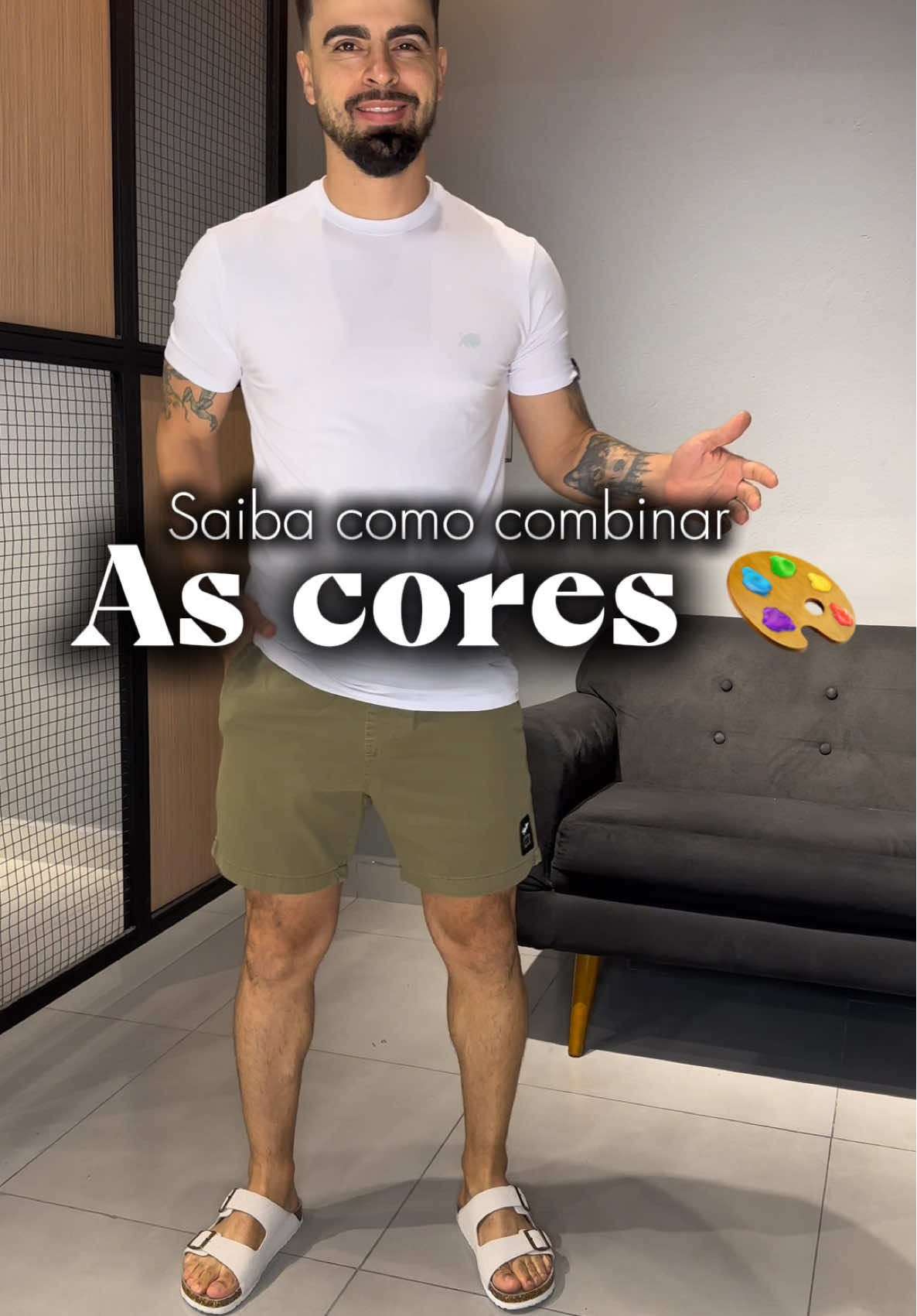 Nunca erre nas combinações de cores🎨 #lojaderoupas #lookmasculino #suzano 