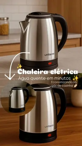 🔥 Atenção! Essas chaleiras estão SUMINDO do estoque! 🔥 Quem ama praticidade na cozinha vai pirar 😍 👉 Ferve água rapidinho, desliga sozinha e ainda tem base 360°! 💧 Design moderno em inox — perfeita pra café, chás e até mamadeiras! ⚠️ Últimas unidades disponíveis... depois o preço sobe! 🎯 Corre e garante a sua antes que acabe! #ChaleiraEletrica #ChaleiraInox #Chaleira2Litros #JarraEletrica #CozinhaPratica          