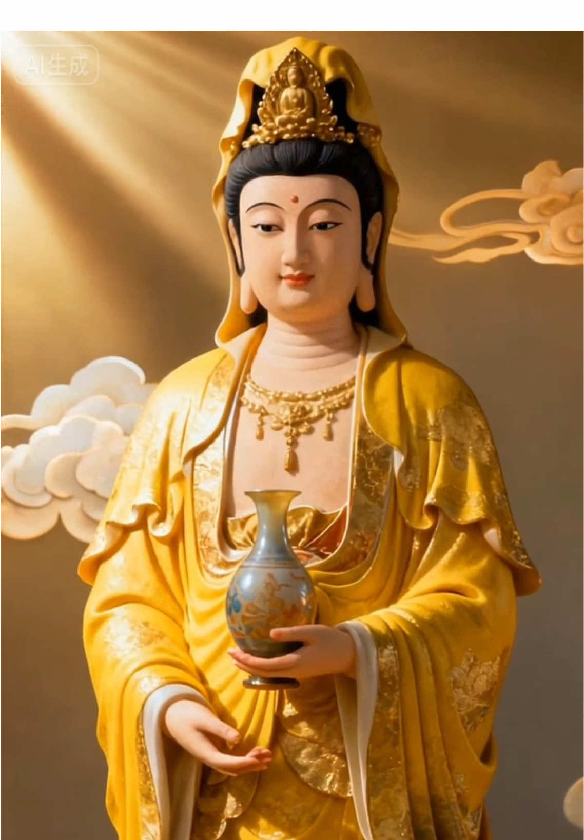 May Guanyin Bodhisattva bless your family. 嗡（ong）嘛（ma）呢（ni）叭（bei）咪（mei）吽（hong） #innerpeace #พระพุทธเจ้ามหาศาสดาโลก #buddha #buddhistmantra见者翻身🙏🏻 #MindfulMoment 