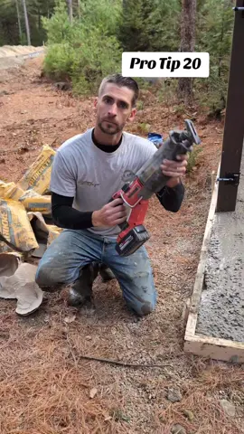 pro Tip 20 how to install concrete #carpentrytips #construction #contractor #tipsandtricks #HomeImprovement       