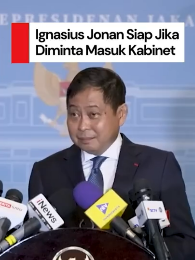 Mantan Direktur Utama KAI Ignasius Jonan dipanggil Presiden Prabowo ke Istana, Senin (3/11). Selama dua jam pertemuan itu, Jonan mengaku memberikan sejumlah masukan terkait program-program Prabowo termasuk soal pengembangan perusahaan BUMN. Jonan kemudian ditanya apakah sempat ada tawaran dari Prabowo kepadanya untuk bergabung dalam Kabinet Merah Putih. Berikut jawabannya. Creator: Wasti Samaria Simangunsong #ignasiusjonan #jonan #keretacepat #kai #menhub #detikcom
