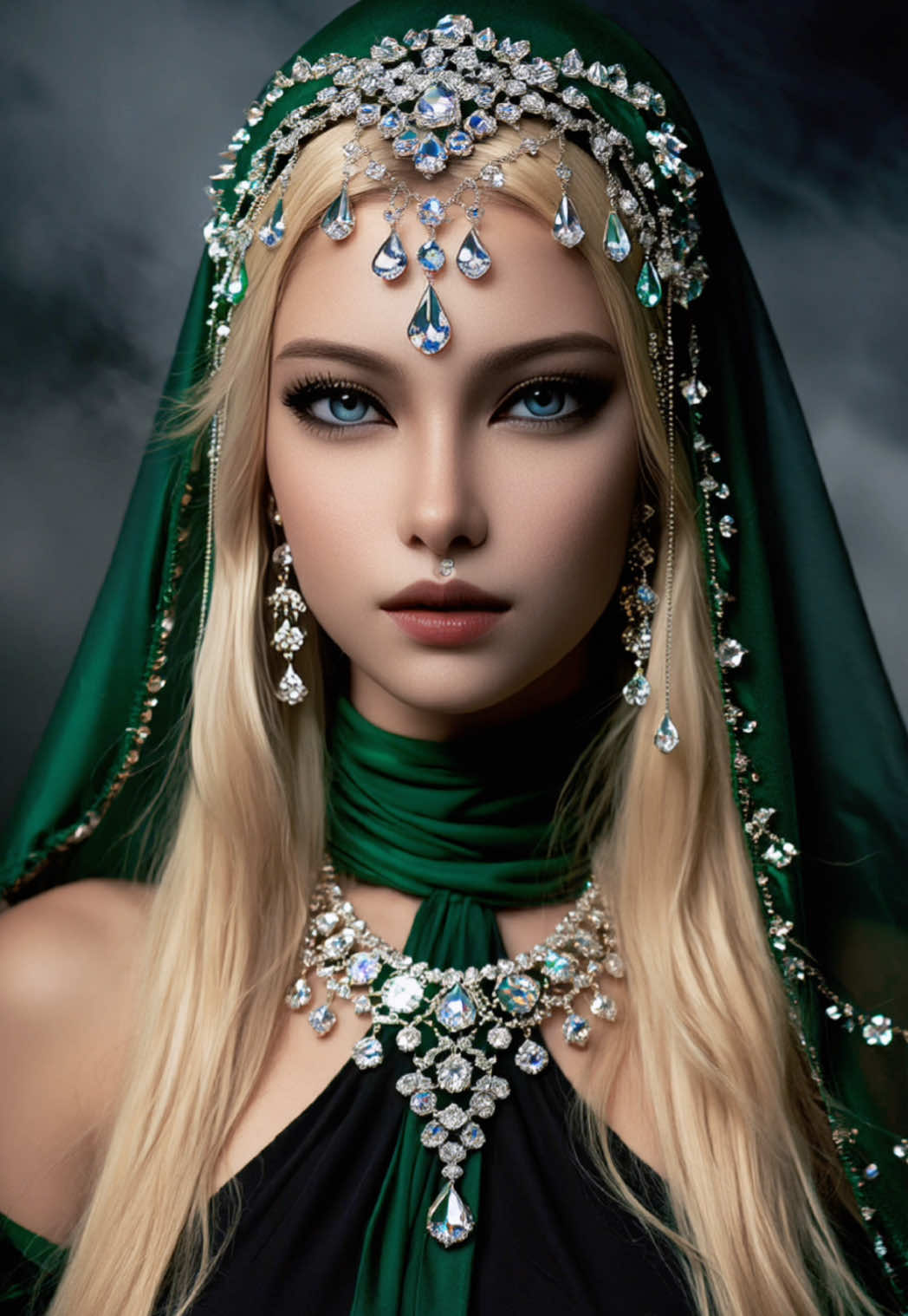 ✨🔥🔥💚🔥🔥✨ ✨@Dajana 🏆✨ ✨original img@emily ❤︎✨ #aifilters  #aiart  #majesticgirl 💚✨ #FantasyJewelry 💎✨ #effectcollector 👑✨