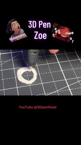 Full tutorial on how to make Zoe’s head on my YouTube :) #3dpen 