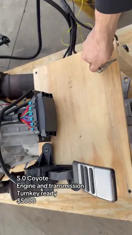 This Swap Ready Turnkey pallet features a Ford Performance Coyote engine out of a 2018 Mustang. It is a Coyote 5.0L rated at 460 horsepower and 420 ft-lbs of torque from the factory. Transmission option is the fun MT82 6 speed manual! This combination is perfect for any classic Mustang, restomod, sleeper, or street/strip car. #ford #fordmustang #fordmaverick #coyoteswap #engineswap 