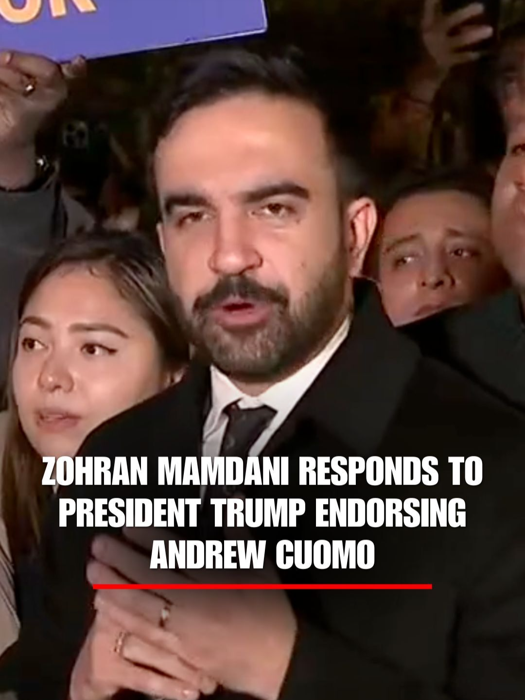 ZOHRAN MAMDANI responds to President Trump backing Andrew Cuomo: 