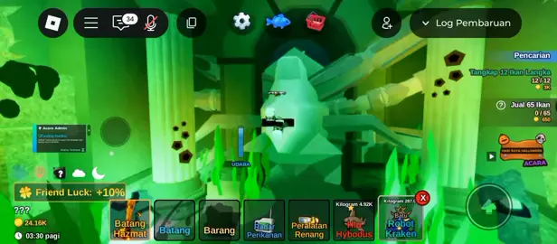 bye lost isle 2 hari kost di sana lngsng di kasih kreken😊#fistfight #fishing #robloxfyp #roblox #robloxgames 