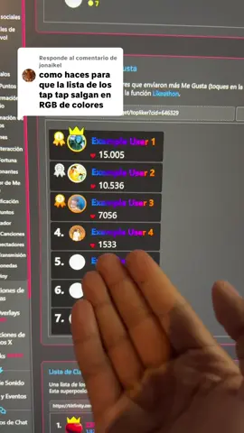 Respuesta a @jonaikel Coomo ponerle colores RGB las letras d elos tap tap o likes 