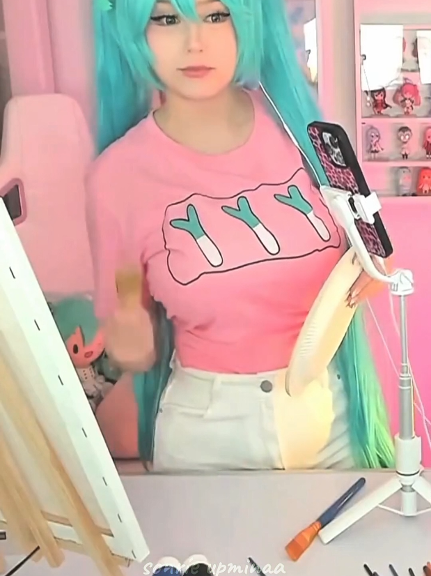 Mina Art 💙 #anime #upmina #clips #upminaacos #cosplay 