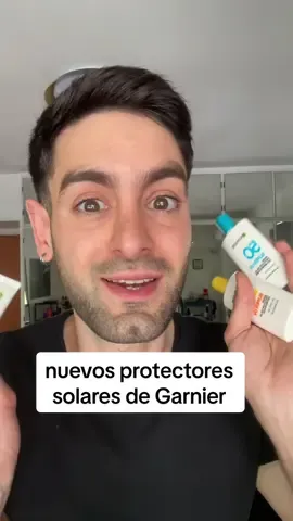 vieron la textura del protector solar con salicilico?? es agua littt!  no se preocupen por el salicilico en el protecto porque no es fotosensibilizante, es un muy buen activo para bajar inflamación en granitos activos, se pueden usar como único paso en la rutina porque aportan hidratación como el amarillo, me gustaron mucho y el azul o celeste ya está en mi mochila y se volvió un favvvv  #garnier #skincare #SuperUV #reseña 