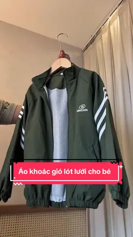 Áo khoác gió lót lưới cho bé #aokhoacchobe #aokhoacembe #aogio2lop #aogio2lopchobe 