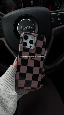 okay but… tell me this isn’t the perfect neutral phone case 🤎 I’m obsessed with the mocha checkered vibe.. looks so luxe & chic and matches every neutral outfit or bag ✨ if you’re a neutral girlie, this one’s for you! #neutralaesthetic #neutralstyle #cozyvibes #tiktokshopcreatorpicks #aestheticfinds 