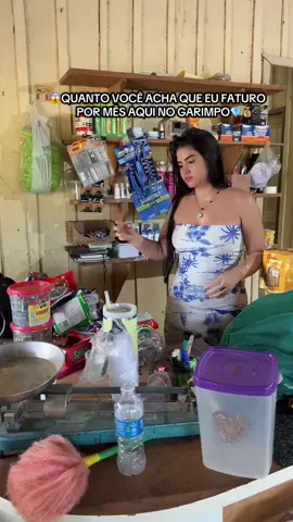 😱QUANTO VOCÊ ACHA QUE EU FATURO POR MÊS AQUI NO GARIMPO💎💰 #garimpo #cantina #compras #comercio 