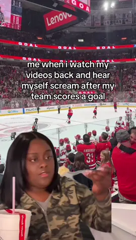 like someone tell her to quiet down #hockey #hockeytok #NHL #carolinahurricanes #bedazzledjersey