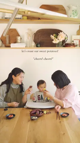 our first sweet potato roast! they were not that great!  but the family liked them anyway 🙃