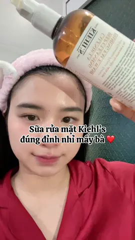 Sữa rửa mặt Kiehl’s chân ai của tui nè 🥰 #skincare #xuhuong #viral #kiehls 