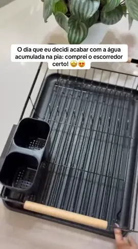 Escorredor de louça com bandeja e bambu!! #escorredor #escorredordelouça #enxoval #cozinha 