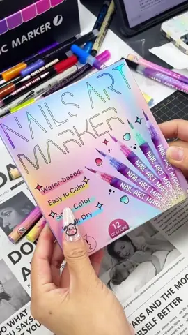 Highly recommend these nails art markers for your kiddos, they would find so much fun and creativity in them ❤️#nailart #christmasgifts #tiktokmademebuyit #nail #nailsartvideos 