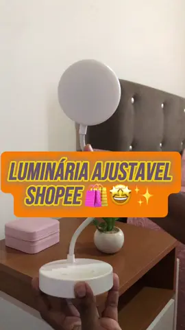 🛍️Confira Luminária Abajur de Mesa LED Luz Recarregável Touch Haste Flexível🤩✨ #abajur #luminariasdecorativas #achadinhos #casadecorada