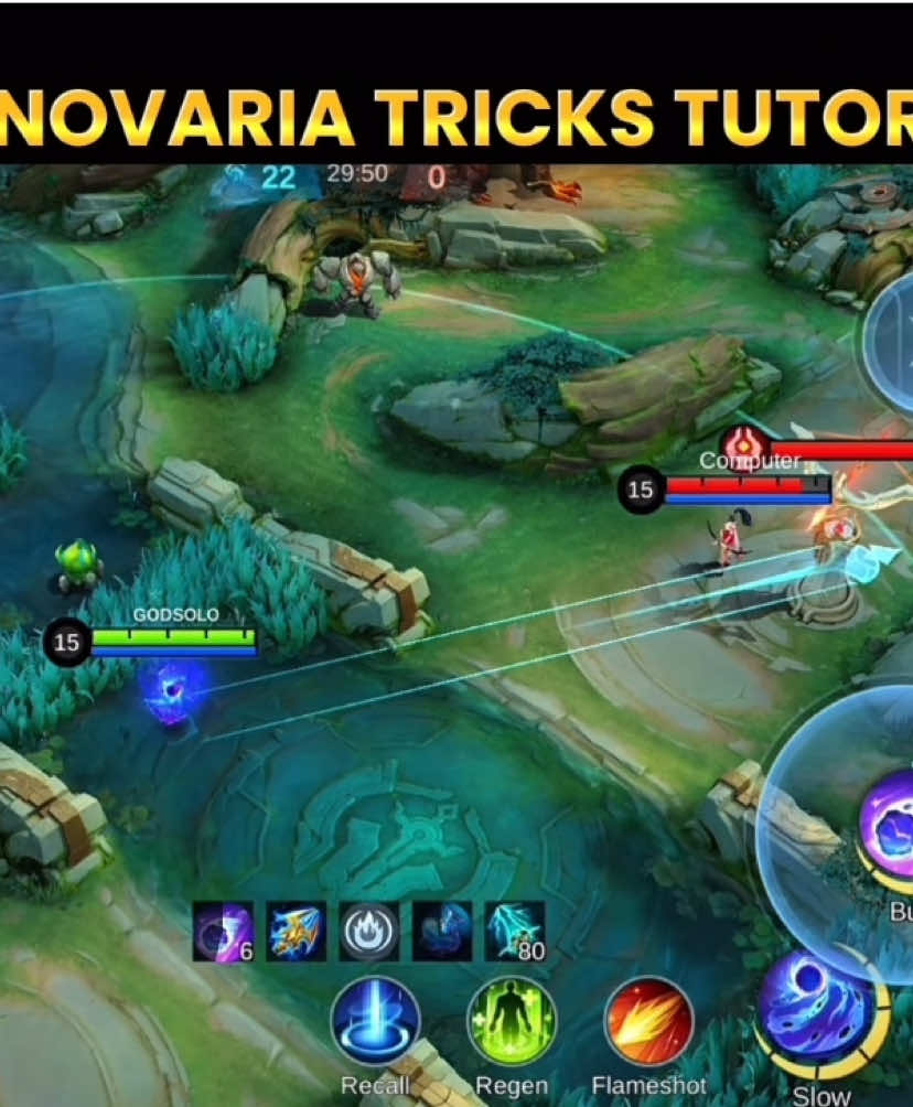 【Mobile legends 无尽对决】  Novaria Tricks Tutorial  #MLBB9TH #MLBB #MLBBCreator #mlbbcreatorcamp #mlbbhighlights 