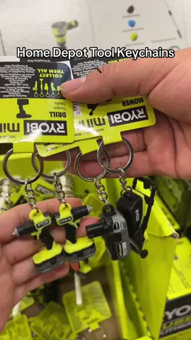 Finally found these keychains 🥰 #bluecollar #homedepot #ryobi #xyzbca 