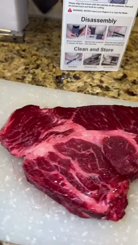 This makes it so easy to prep meats for the week! #beefandbroccoli #marinade #meatslicer #kitchengadgets #foodprep