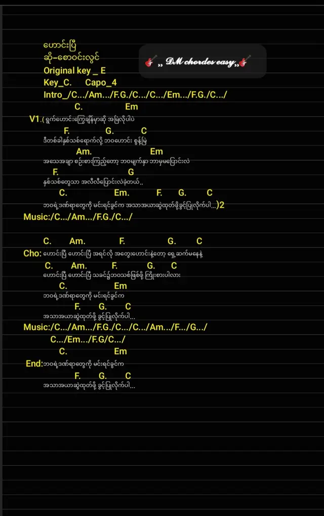 #guitar #fyp #song #ဟောင်းပြီ
