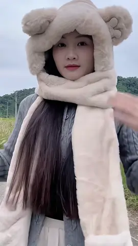 Mũ Lông Tai Gấu 3 Trong 1 Siêu Xinh Tai Nối cho mẹ và bé#mulong #mulongtaigau #thoitrang #xuhuongtiktok 