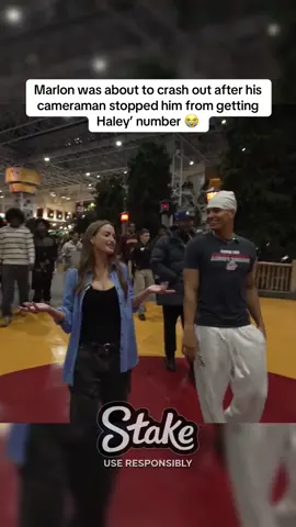 Marlon was about to crash out after his cameraman stopped him from getting Haley’ number 😭 #marlon #haley #fyp 