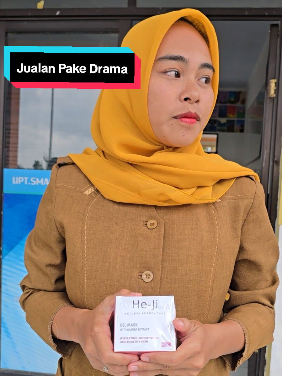 Gas cek Extract Sakura Gel Mask dari He Ji #Heji #gelmask #masasuram #cekkeranjangkuningya🙏🙏🙏 