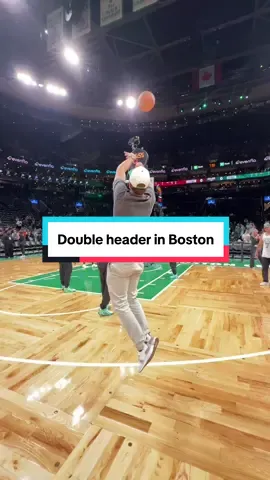If I’m going to experience some Boston sports. May as well catch two of their iconic TD Garden teams on the same day! 🏒🏀 @Boston Bruins @Boston Celtics 