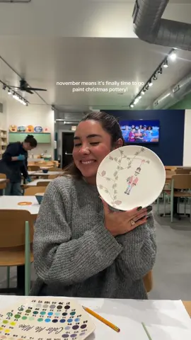 i can’t wait to see how the finish product will look!!!  #ceramics #christmas #colormemine #potterypainting 