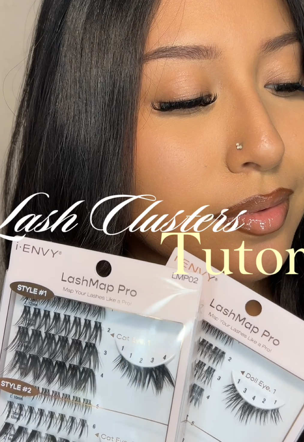 Gifted by iENVY Lashes 🤍  trying out these Lash Mapping Lash Clusters by @ienvylashes_official #ienvylashes #lashmappro #fyp #lashclusters   