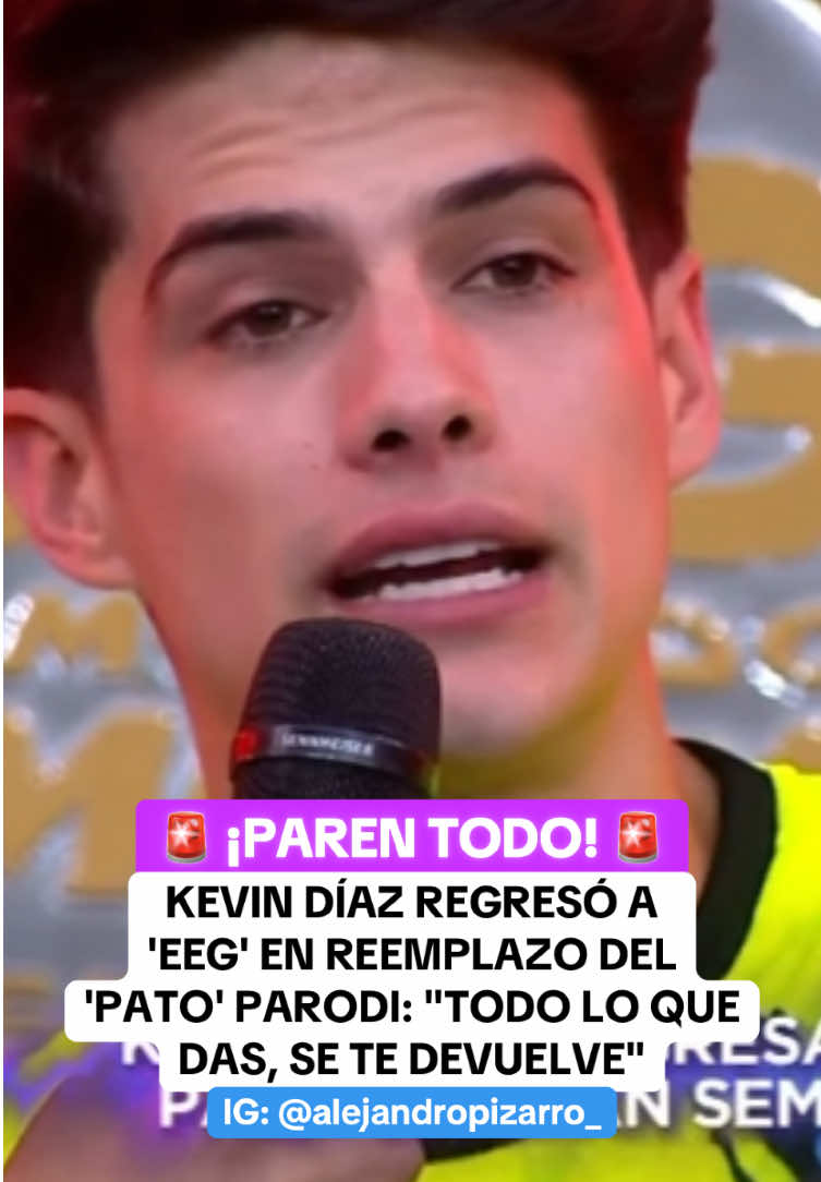 ¡Regresó al reality! 😧🔥 #farandulalorcha #kevindiaz #patoparodi #eeg #reality #chollywood #espectaculos #peruanos #escandalo #americahoy #arribamigente #urgente #amoryfuego #ultimominuto #magalymedina #magalytvlafirme #alejandropizarro 