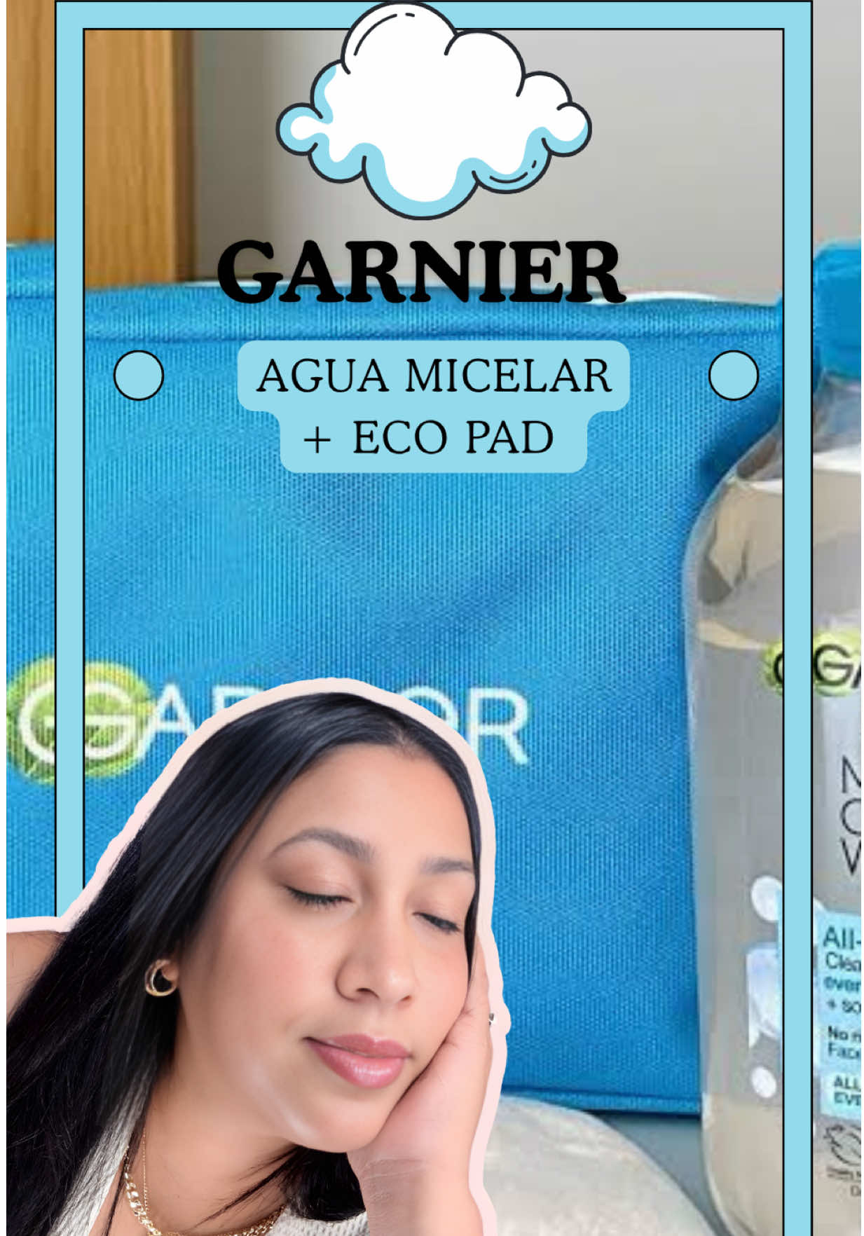 Desmaquillarme ya no es una lucha 🧖🏻‍♀️** El agua micelar Waterproof de @Garnier junto a sus Eco Pads reutilizables me quitan TODO el maquillaje sin esfuerzo 😍 Cero residuos, cero irritación y piel limpia en segundos 💧 #Garnier #MicellarWater #EcoPads #SkincareRoutine #MakeupRemoval     