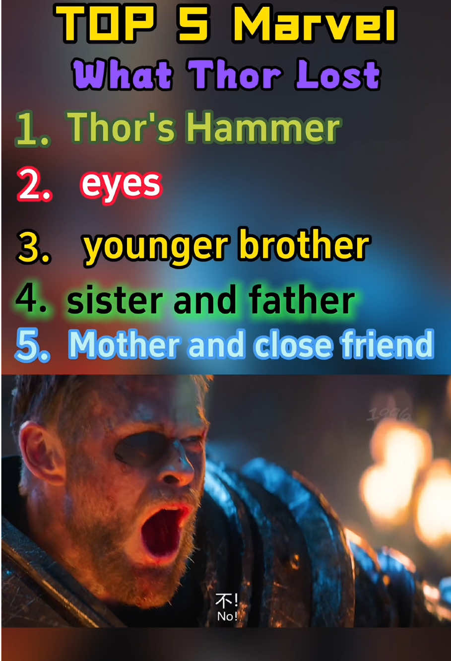 What else did Thor lose in Marvel?#top5 #marvel #tiktok #fyp #Thor 